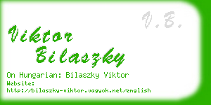 viktor bilaszky business card